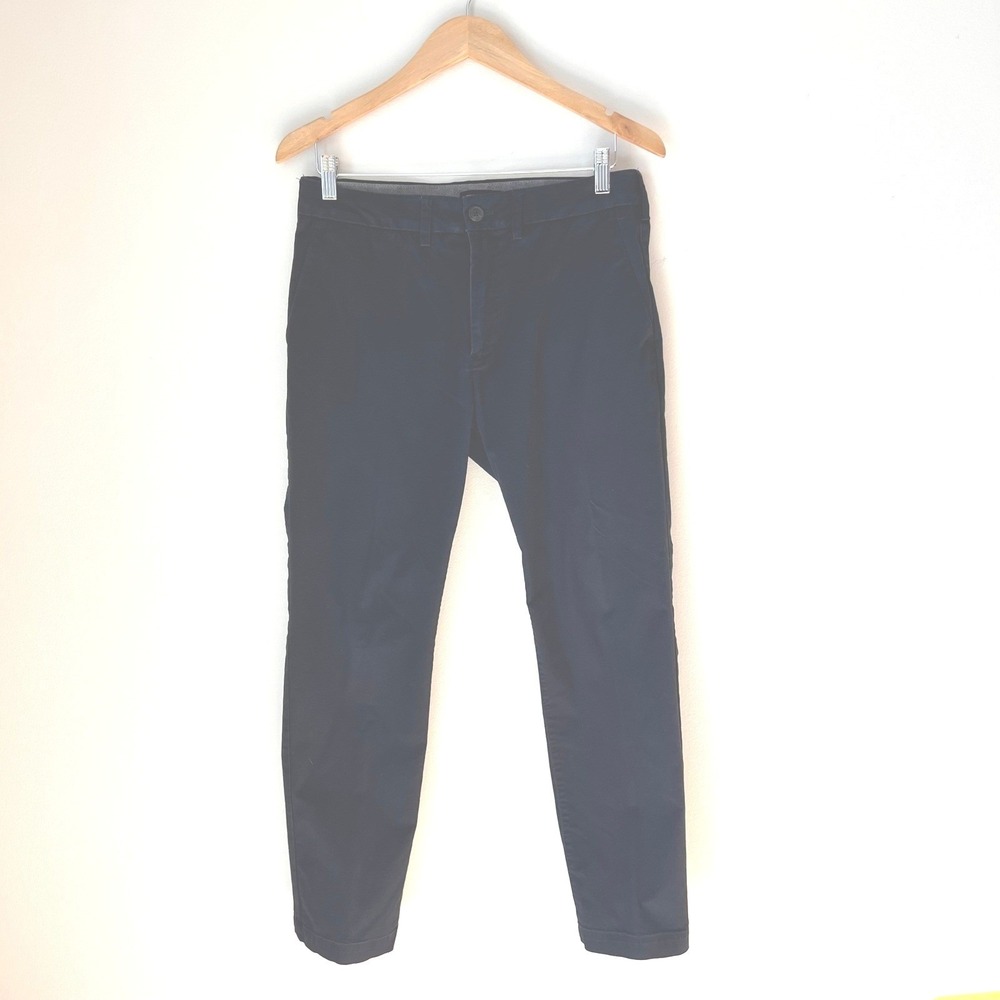 Express Mens Slim‎ Fit Chinos Pants Navy Blue Size 30x30 Flat Front Casual